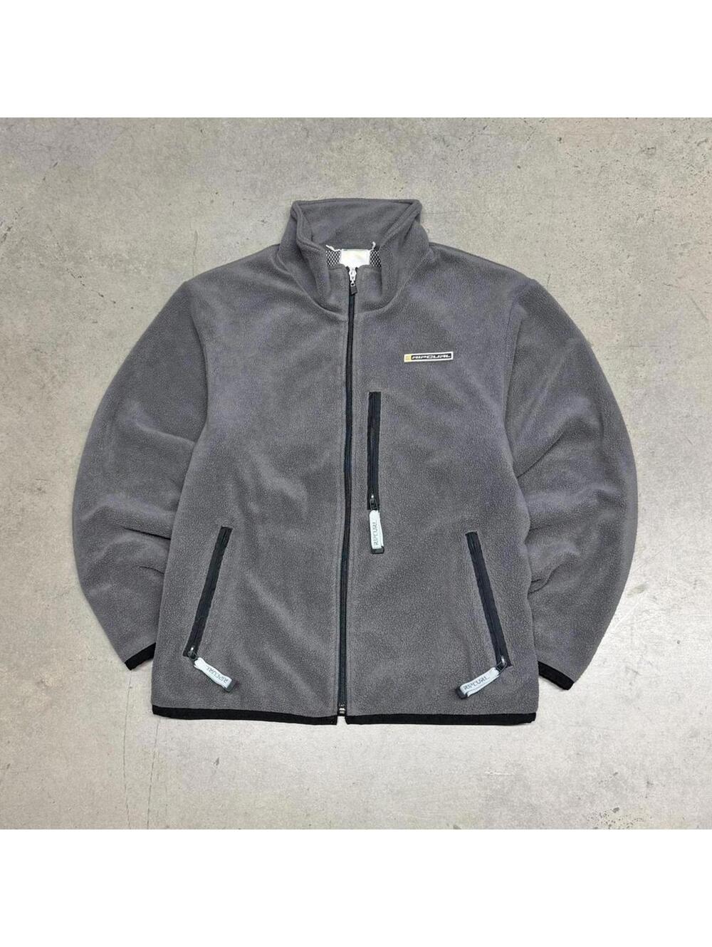 Rip Curl Men's Grey and Black Jacket